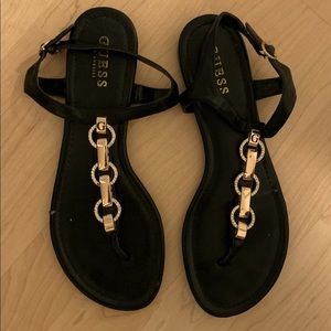 Guess sandals with diamonds